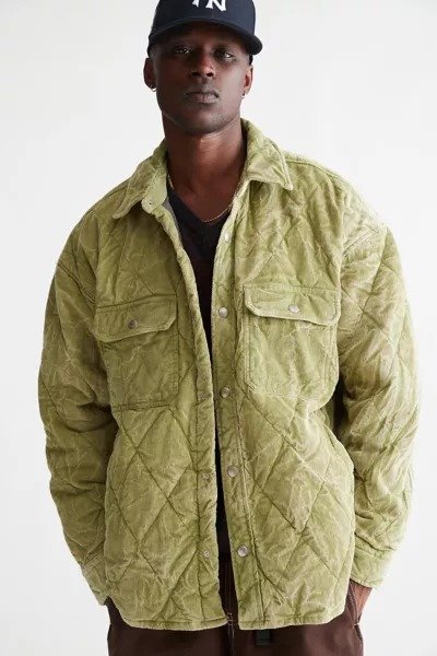 Cord Quilted Shirt Jacket