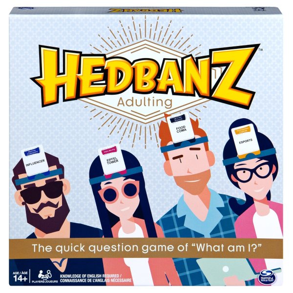Hedbanz Adulting, Hilarious Party Game of Guessing and Charades for Millennials