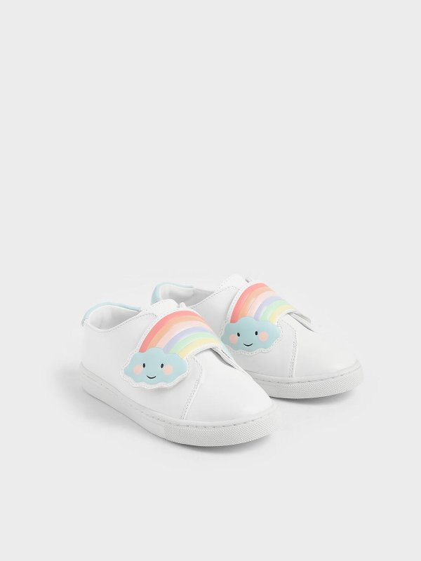 Girls' Rainbow Slip-On Sneakers