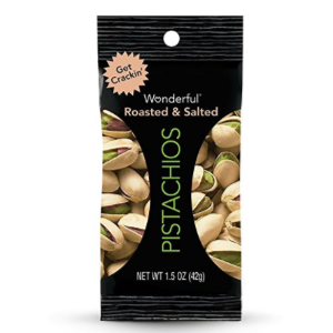 Wonderful Pistachios Roasted and Salted Pistachios,1.5 Ounce, Pack of 24