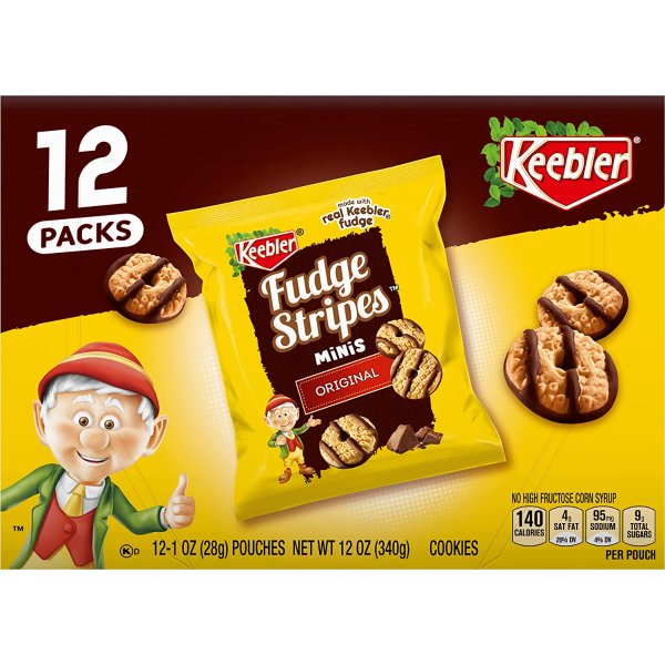 On-The-Go Fudge Stripes Cookies, 12oz, 12ct