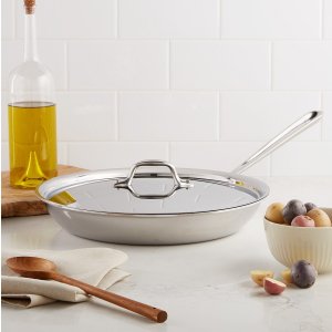 All-Clad Stainless Steel 12" Covered Fry Pan