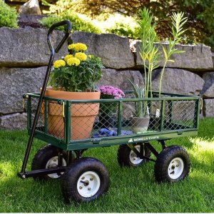 Gorilla Carts GOR400-COM Steel Garden Cart