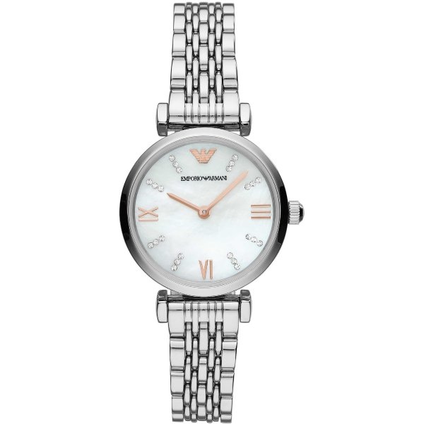 Gianni T-Bar Quartz Crystal White Mother of Pearl Dial Ladies Watch