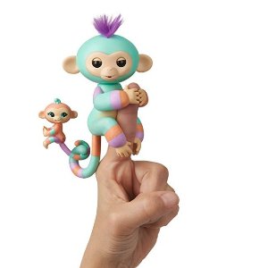 史低价：WowWee 指间猴和迷你猴电子宠物，触控智能玩偶