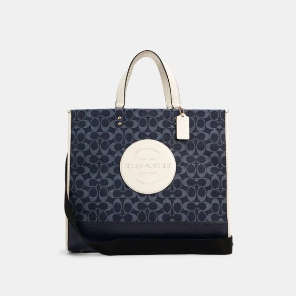 COACH Dempsey Tote 40 In Signature Jacquard With Patch