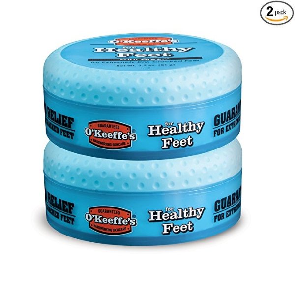Healthy Feet Foot Cream, 3.2 ounce Jar, (Pack of 2)