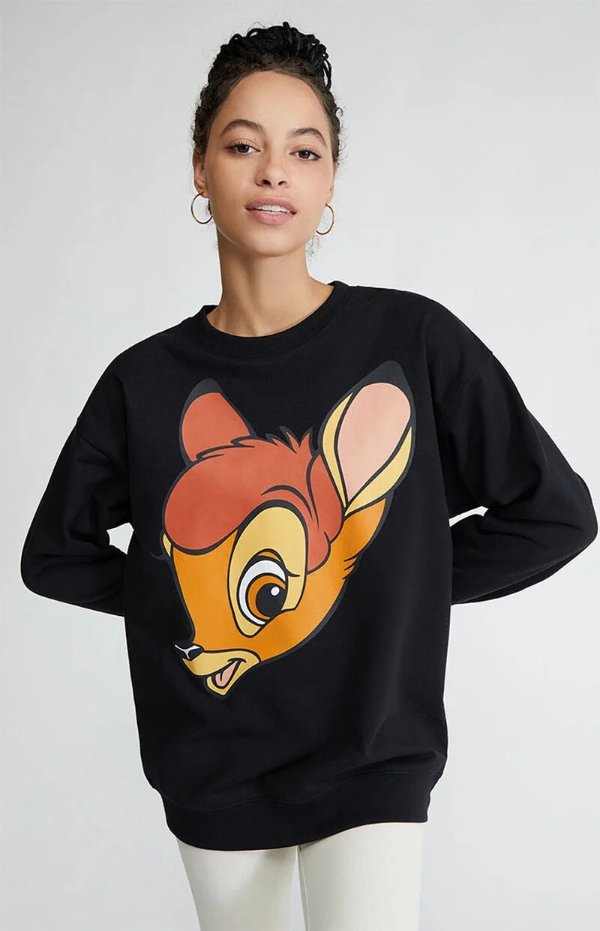 Jumbo Bambi Crew Neck Sweatshirt | PacSun