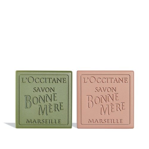 Bonne Mere Rosemary & Sage Soap and Linden & Sweet Orange Soap Duo
