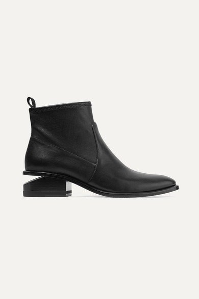 Kori cutout leather ankle boots