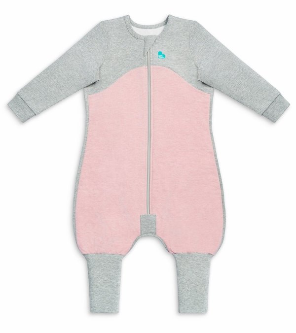 Long Sleeve Sleep Suit Organic Cotton Mild, 24-36 M - Dusty Pink