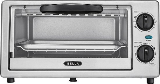  4-Slice Toaster Oven - Black/silver