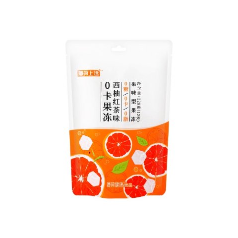 薄荷健康 0卡果冻 西柚红茶味 12枚装 228g