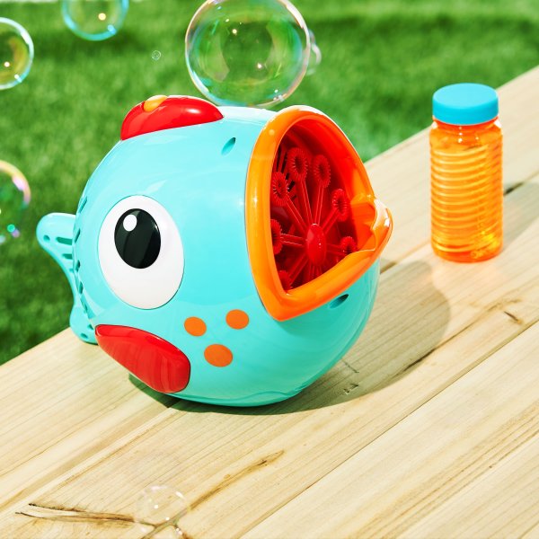 Large Battery Operated Fish Bubble Blower, for Child Age 3+