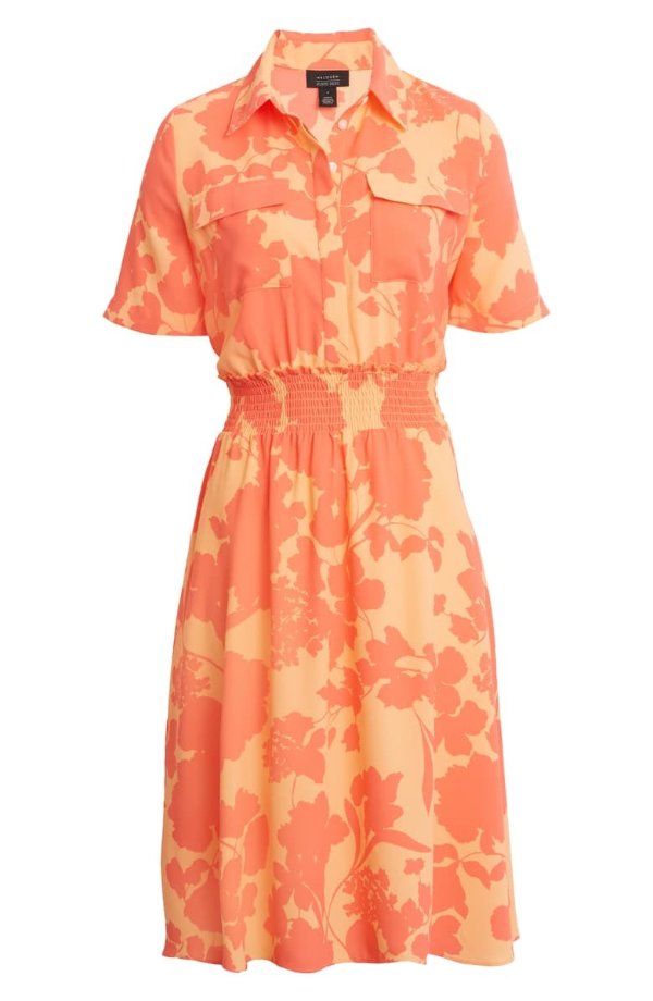 x Atlantic-Pacific Floral Smocked Utility Dress