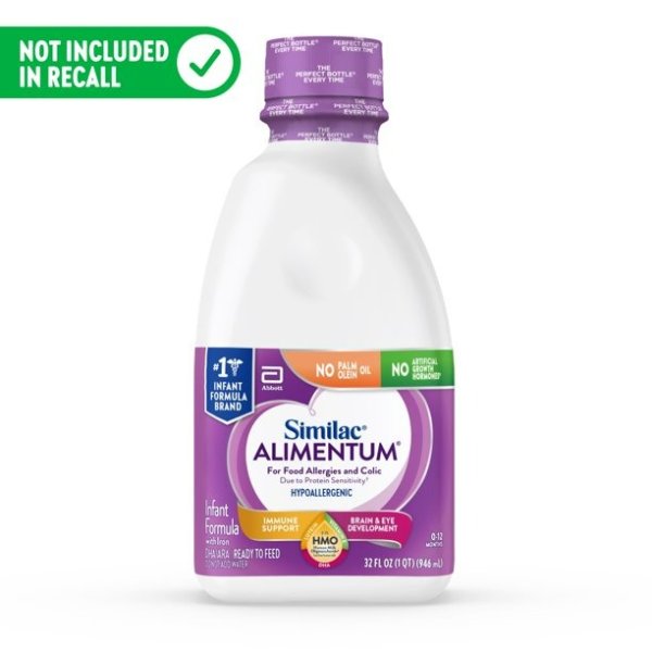 Alimentum with 2'-FL HMO, Ready-to-Feed Baby Formula, 32-oz Bottle