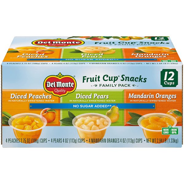 No Sugar Added Variety Fruit Cups