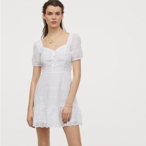 上新：H&M 会员专享 浪漫白裙抢鲜特卖