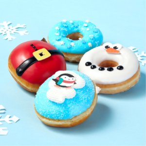 上新：Krispy Kreme 节日专属 雪花、企鹅、圣诞老人等甜甜圈