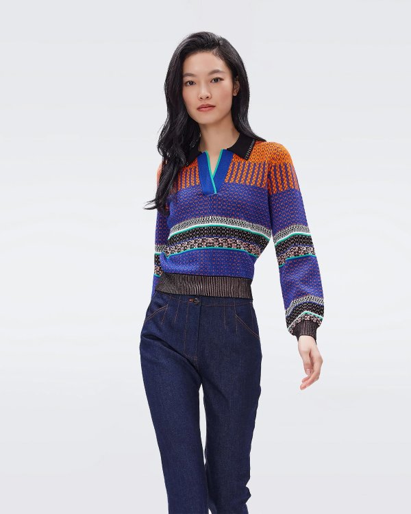 Alonzo Knit Jacquard Sweater