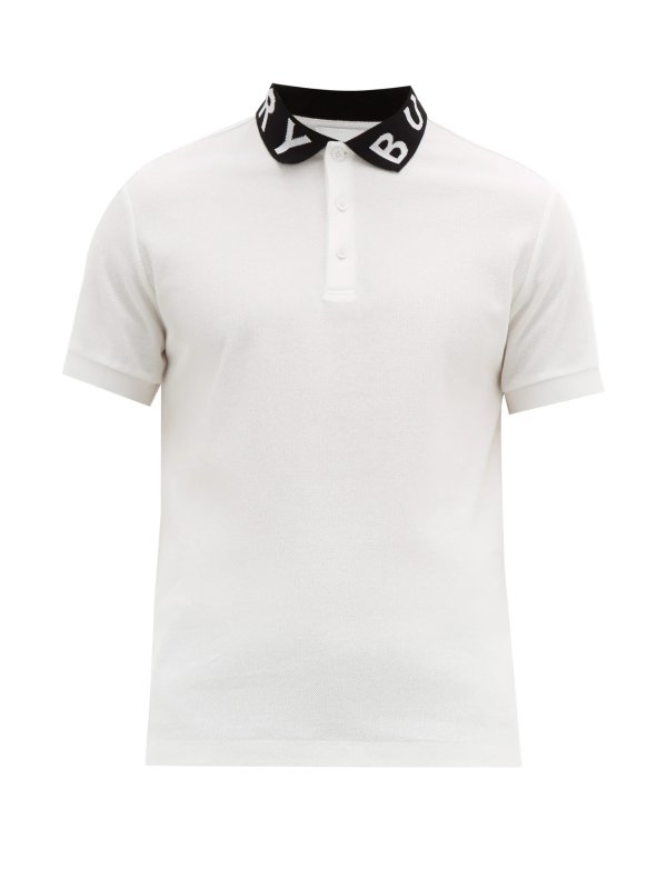 Ryland logo-jacquard cotton-pique polo shirt | Burberry | MATCHESFASHION US