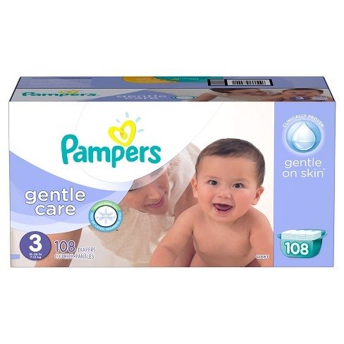 Gentle Care Diapers Giant Pack (Assorted Sizes)