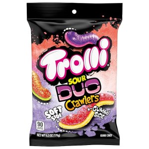 Trolli Sour Brite Duo Crawlers Candy, 6.3 Ounce Bag