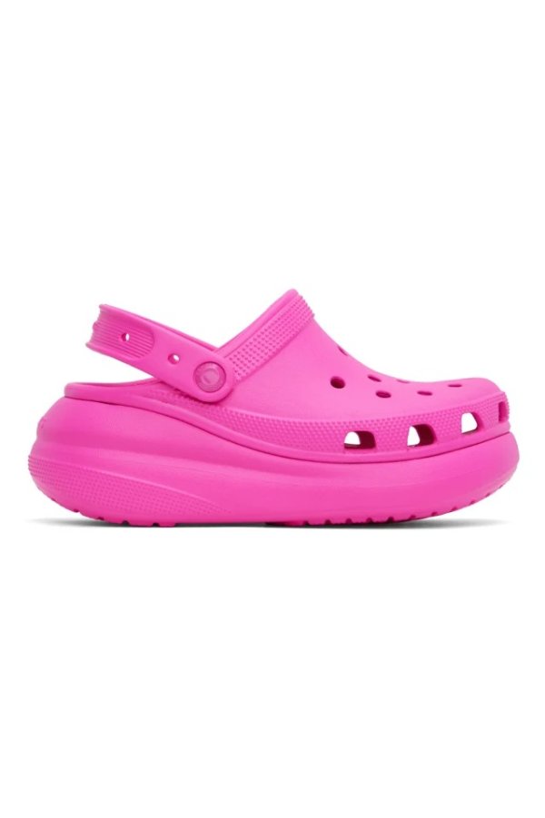 粉色泡芙凉鞋