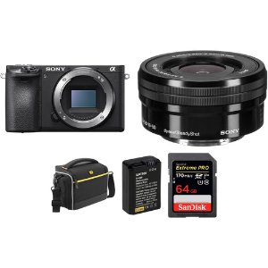 Sony a6500 + 16-50mm Lens with Free Accessory Kit