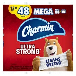Ultra Strong Toilet Paper, 12/Pack
