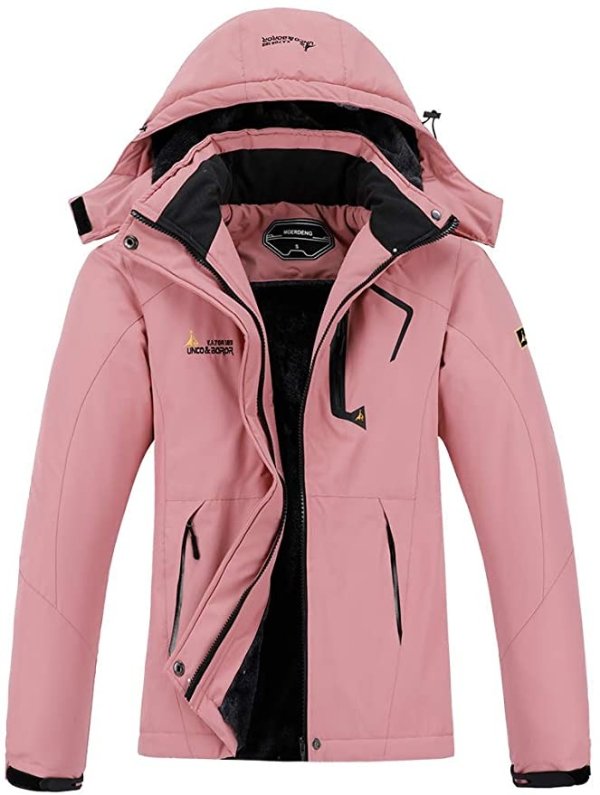 女士滑雪外套 粉色
