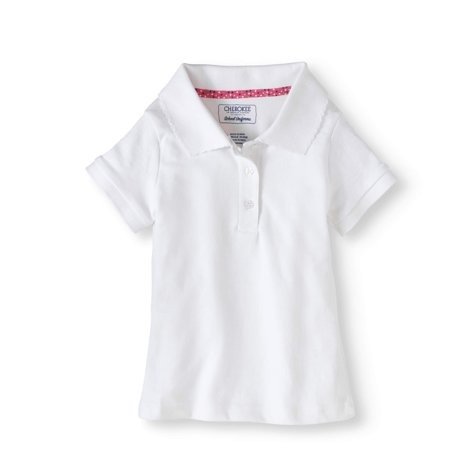 Toddler Girl Uniform Short Sleeve Polo Shirt