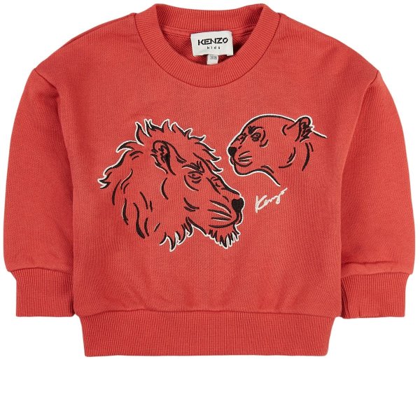 Kids Red Tiger Sweatshirt | AlexandAlexa