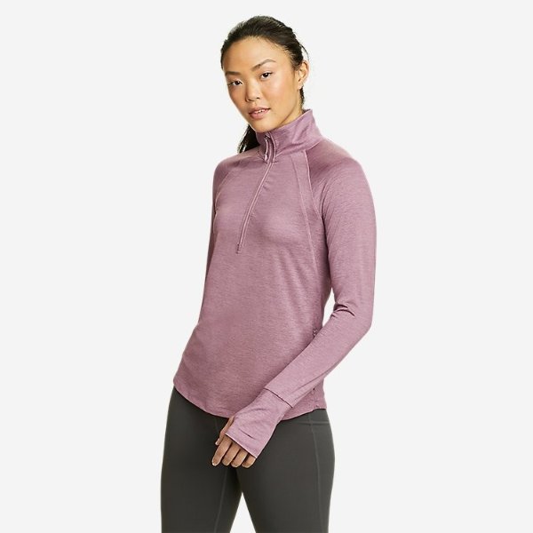 Resolution Long-Sleeve 1/4-Zip 女款拉链长袖衫