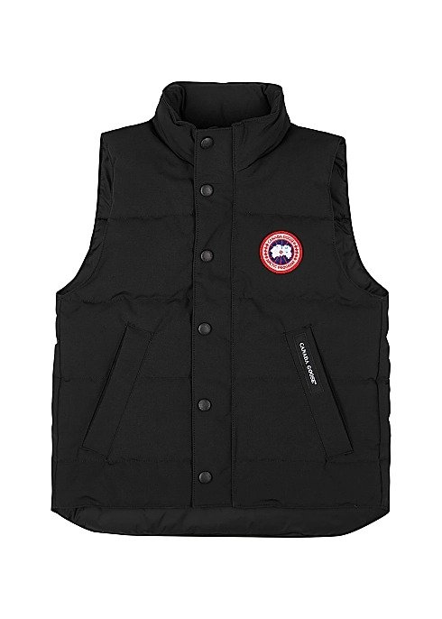 KIDS Vanier black quilted Arctic-Tech shell gilet (8-14+ years)
