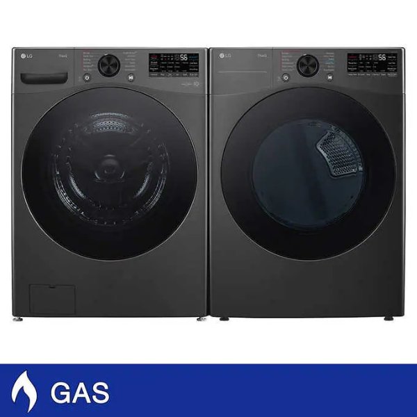 4.5 cu. ft. Front Load Washer with TurboWash 360 and 7.4 cu. ft. GAS Dryer with TurboSteam and Built-In Intelligence