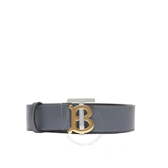 Burberry Tempest Grey TB Monogram Leather Belt