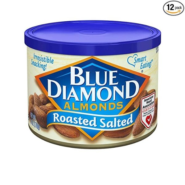 , Roasted Salted, 6 Ounce (Pack of 12)