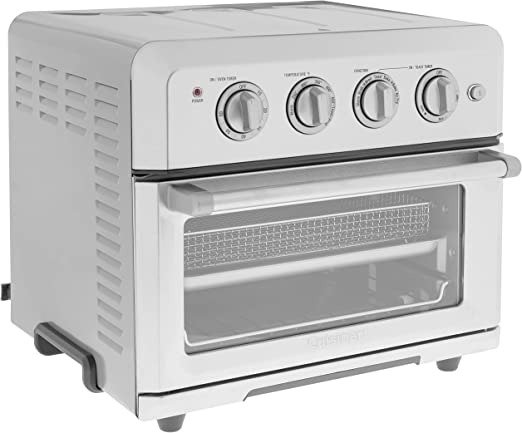 CTOA-122 Convection Toaster Oven Airfryer, 1800-Watt Motor with 6-in-1 Functions and Wide Temperature Range, Extra Large Capacity Toaster Oven with 60-Minute Timer/Auto-Off, Stainless Steel