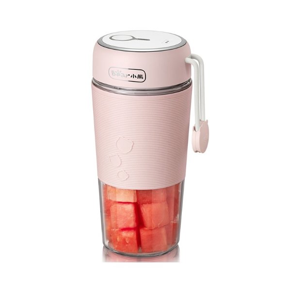 迷你便携果汁机榨汁机搅拌机 LLJ-B03C1 小巧便携 充电可用 300ml-轻颜粉