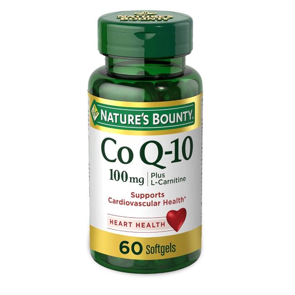 Natures Bounty CoQ10 100mg Plus with L carnitine 60 Softgels