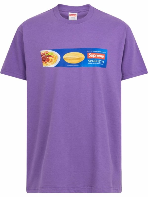 Spaghetti short-sleeve T-shirt