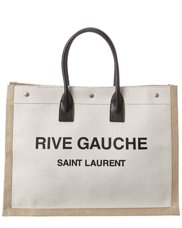 Noe Rive Gauche Canvas & Leather Tote