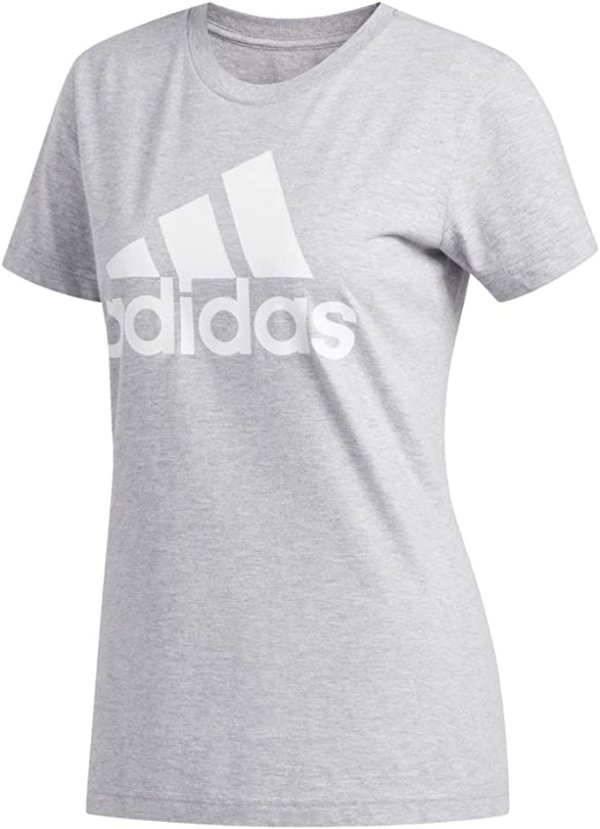 adidas 女士运动T恤促销 灰色款 码数全