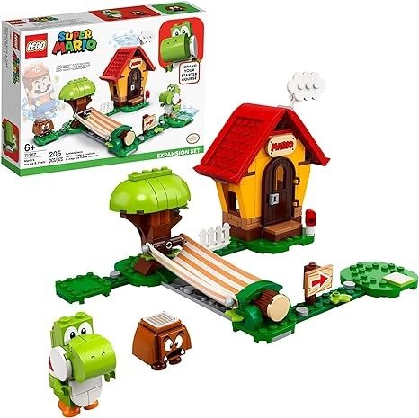 Super Mario Mario’s House & Yoshi Expansion Set 71367 Building Kit, Collectible Toy to Combine with The Super Mario Adventures with Mario Starter Course (71360) Set, New 2020 (205 Pieces)