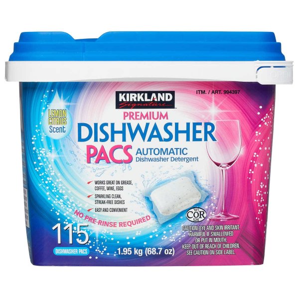 Signature Premium Dishwasher Detergent Pacs, 115-count