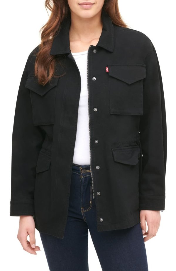Cotton Oversize Military Jacket