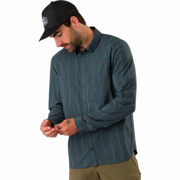 Riel Long-Sleeve Button-Up Shirt - Men's