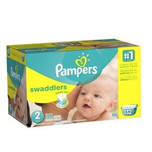 Pampers Swaddlers Diapers Size 2, 132 Count