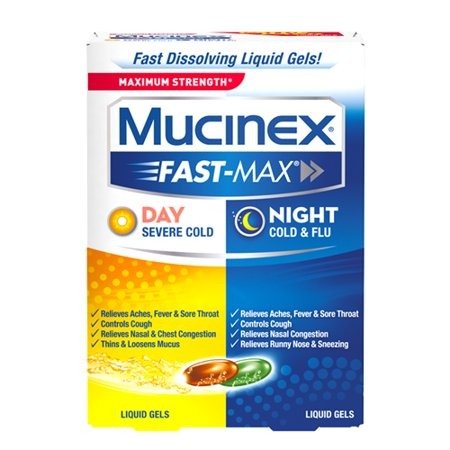 Fast-Max Day Severe Cold & Night Cold & Flu Liquid Gels Value Pack Ages 12+, 24 count